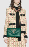 Medium Shoulder Bag with Tiger Head - Black, Red, Green, White
