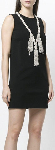Bead-Embellished Mini Shift Dress | DESIGNER INSPIRED FASHIONS
