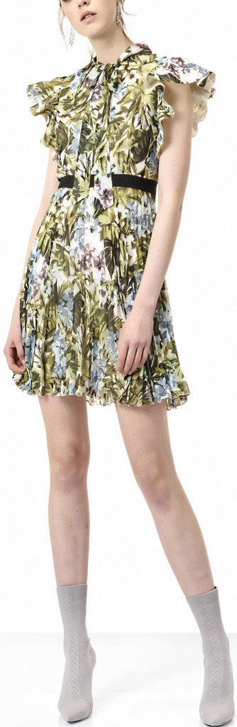 Jungle Print Georgette Dress