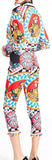 Carretto Print Shirt and Cropped Pant Set