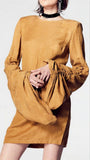 Ruched Long Sleeve Tunic Dress