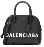 Ville S Leather Tote, Black