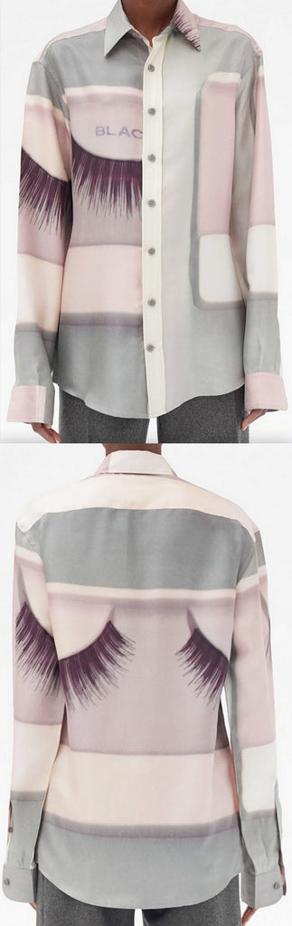 Eyelashes Printed Shirt