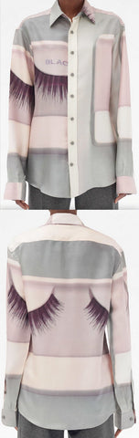 Eyelashes Printed Shirt