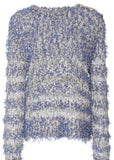 Textured Knit Sweater, Blue