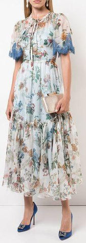 Ruffled Hem Floral Dress *Limited Stock*