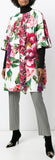 Peony Print Overcoat