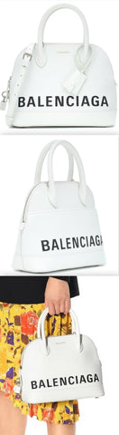 Ville S Leather Tote, White