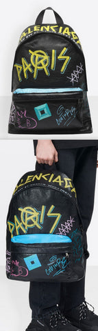 Explorer Backpack Graffiti Bag
