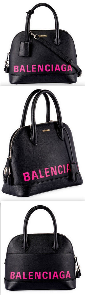 Ville S Leather Tote, Black