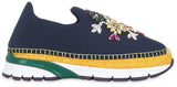 Jewel-Embellished Neoprene Slip-on Espadrille Sneakers - ( Orange, Yellow, Blue ) - DESIGNER INSPIRED FASHIONS