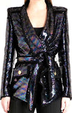 Sequin-Embellished Blazer