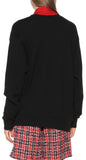 Printed Cotton Sweatshirt, Black
