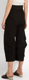 Revel Ruffle-Trimmed Cotton-Blend Trousers, Black