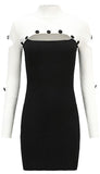 Ribbed Knit Mini Dress
