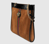 Large Tote with Tiger Head - Blue or Brown