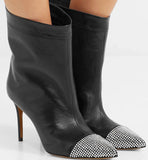 Cha Cha 90 Diamante Leather Boots