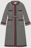 Chevron Tweed Coat