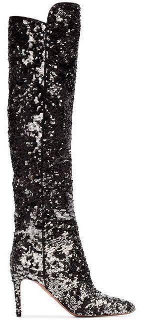 Gainsbourg 85 Silver Sequin Boots