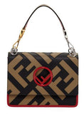 Kan I Logo Patchwork Leather Bag