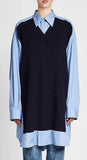 Oversized Striped Cotton Shirt