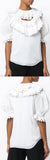Ruffled Short-Sleeve Blouse