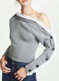 Lace Trim Sweater