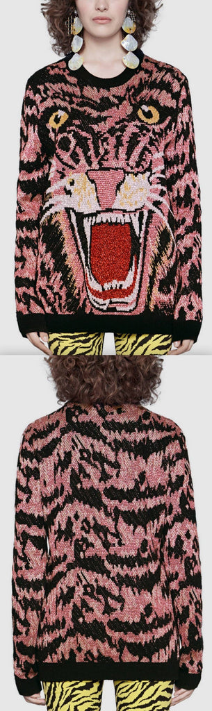 Lurex Wool Tiger Sweater