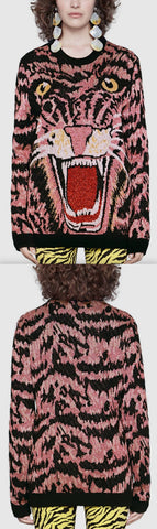 Lurex Wool Tiger Sweater