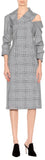 Checked Cut-Out Dress