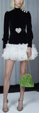 Tulle and Velvet Mini Dress