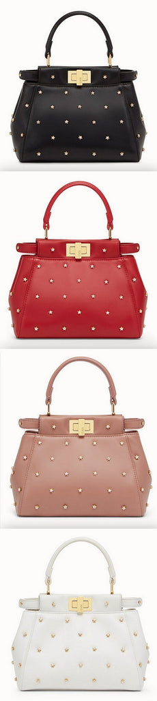 PEEKABOO XS Leather Mini-Bag - Black, Red, Pink, White