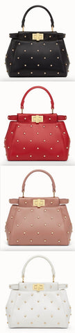 PEEKABOO XS Leather Mini-Bag - Black, Red, Pink, White