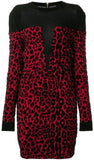 Open-Knit and Leopard Dress