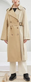 Plaid-Lined Trench Coat