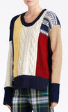 Patchwork Wool Sweater