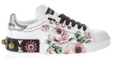 Rose Portofino Sneakers with Appliques