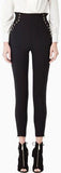 Black Side-Lace-Up Pants - DESIGNER INSPIRED FASHIONS