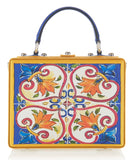 Multi Printed Dauphine Leather Handbag | DESIGNER INSPIRED FASHIONS