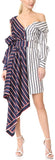 Asymmetric Two-Toned Shirt Dress