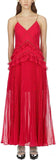 Plumetis Panelled Midi Dress