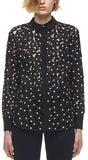Polka Daisy Guipure Shirt - DESIGNER INSPIRED FASHIONS