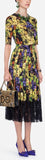 Grape Print Silk Top