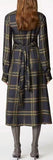 Lattice Wrap Shirt Dress