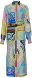 Printed Midi Shirt-Dress