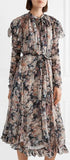 Tempest Frolic Ruffled Floral-Print Silk-Georgette Midi Dress