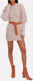 Fleeting Bauble Blouson-Sleeve Dress, Pink