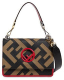 Kan I Logo Patchwork Leather Bag