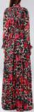 Rose Leopard Print Gown