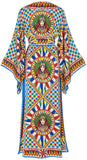 Printed Charmeuse Dress